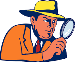 Inspection with a magnifying glass